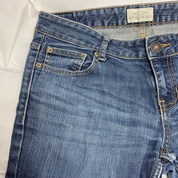 WOMEN’S Aeropostale Blue Bayla Skinny Jeans Size 5/6 Reg - Picture 8 of 10
